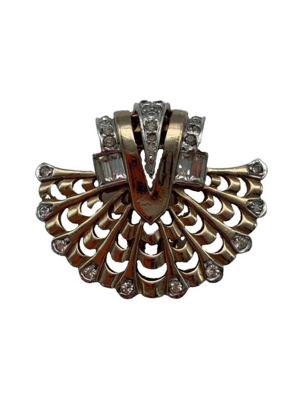 Vintage Marcel Boucher fan-shaped